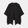 Cashmere Wrap Poncho -Urban Chic Wear Store a1067 knty black 1