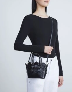 Vachetta Leather 8 Knot Tote—Mini -Urban Chic Wear Store a2229 hgbx black full2