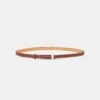 Soft Calfskin Leather Skinny Belt 2 Soft Calfskin Leather Skinny Belt -Urban Chic Wear Store a2443 bltx amber brown