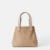 Suede & Leather L Tote—Small -Urban Chic Wear Store a2739 hgbx hickory