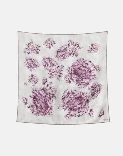 Spotted Glaze Print Silk Twill Scarf