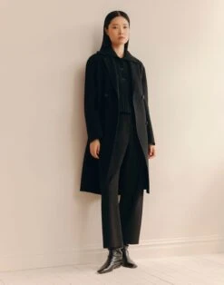 Merino Wool-Cashmere Cable Knit Button Dickey -Urban Chic Wear Store a2795 knty black elevated