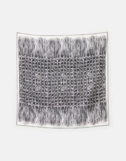 Trompe L'Oeil Print Silk Twill Scarf