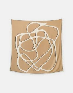 Yarn Print Cashmere-Silk Scarf