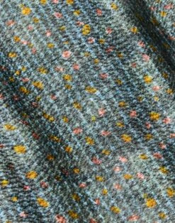 Textile Print Textured Silk Button Blouse -Urban Chic Wear Store mbae3r 2d14 bluebell multi detail2