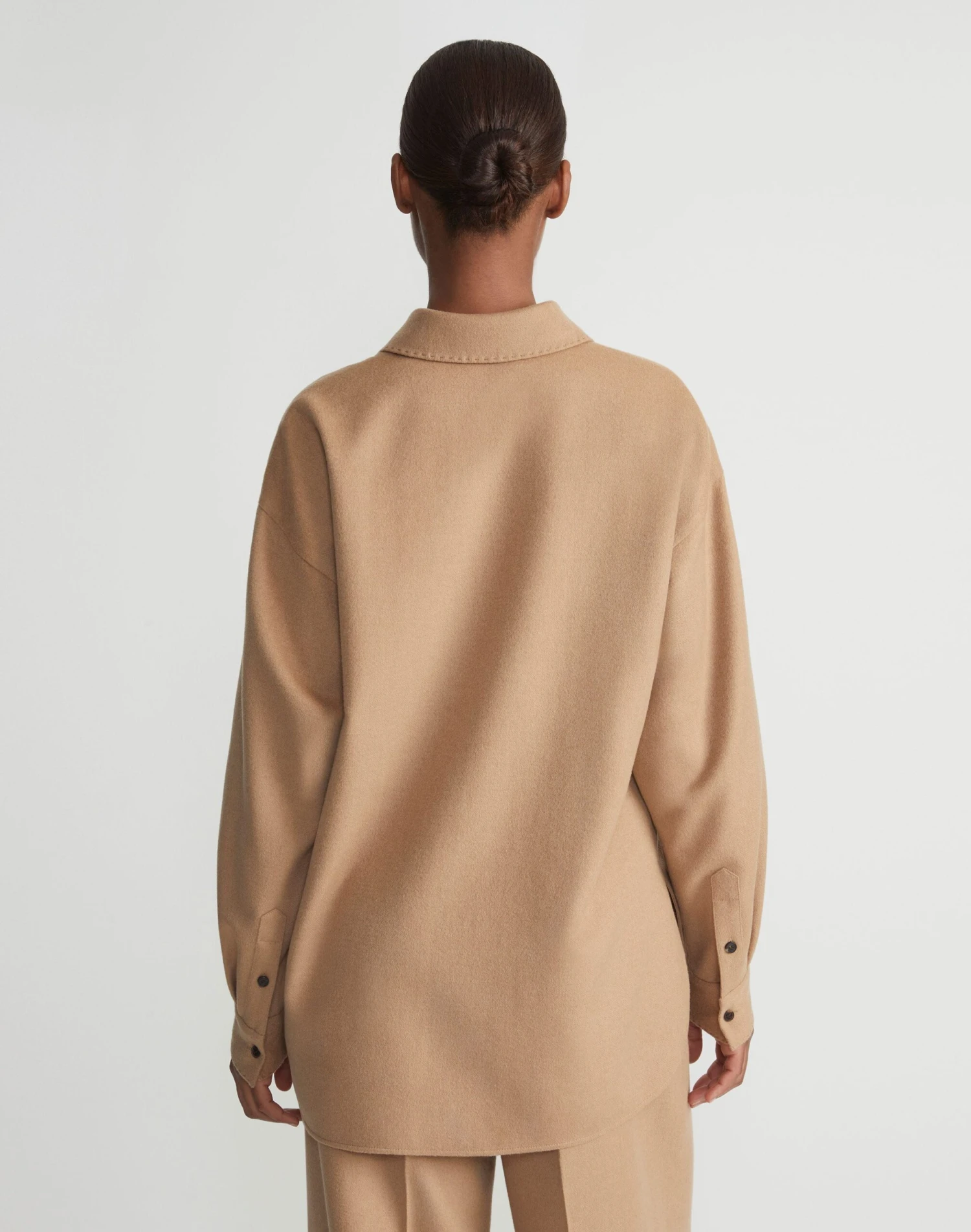 Camel Hair Drop Shoulder Shirt Jacket 8 Camel Hair Drop Shoulder Shirt Jacket - Image 6