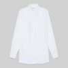 Organic Cotton Poplin Oversized Shirt -Urban Chic Wear Store mbdy1r 1r48 white flat