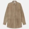 Paperfine Suede Oversized Shirt -Urban Chic Wear Store mbdy1r l926 concrete flat