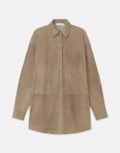 Paperfine Suede Oversized Shirt