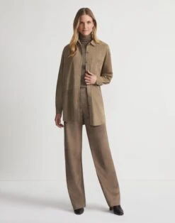 Paperfine Suede Oversized Shirt -Urban Chic Wear Store mbdy1r l926 concrete full