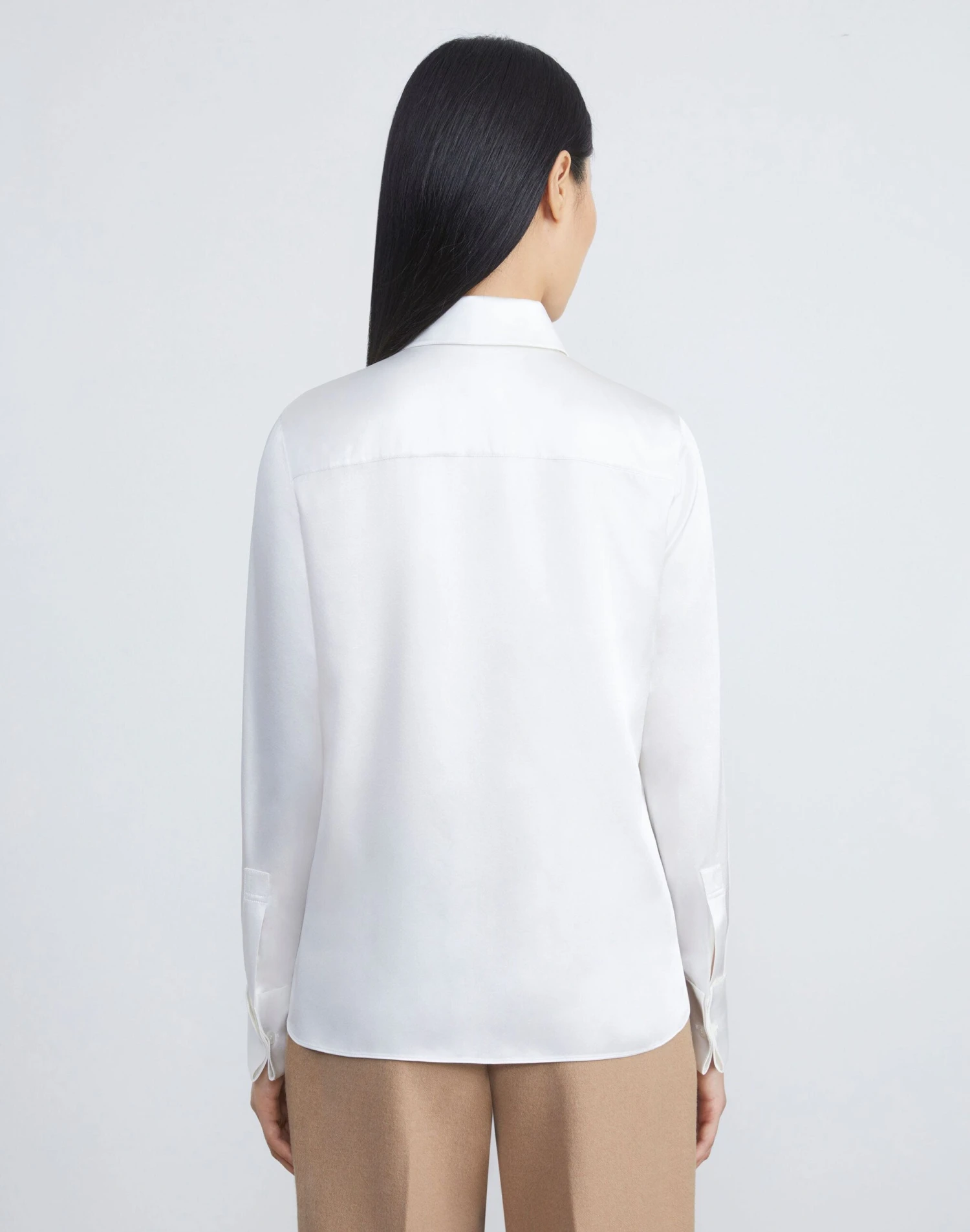 Silk Charmeuse French Cuff Blouse 7 Silk Charmeuse French Cuff Blouse - Image 5