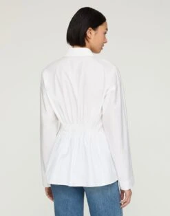 Organic Cotton Poplin Pintuck Back Bridgehampton Shirt -Urban Chic Wear Store mbfk4r 1r48 white back