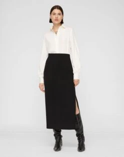 Organic Silk Stretch Georgette Pleated Back Blouse -Urban Chic Wear Store mbfk6r 1u40 cloud full