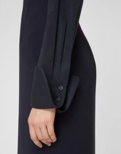 Organic Cotton Poplin Fitted Shirt -Urban Chic Wear Store mbfk8r 1r48 ink detail