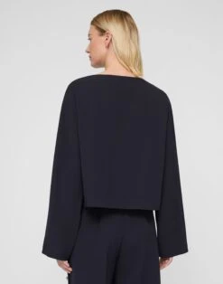 Responsible Finesse Crepe Button Sleeve Blouse 11 Responsible Finesse Crepe Button Sleeve Blouse -Urban Chic Wear Store mbfl1r 6147 ink back