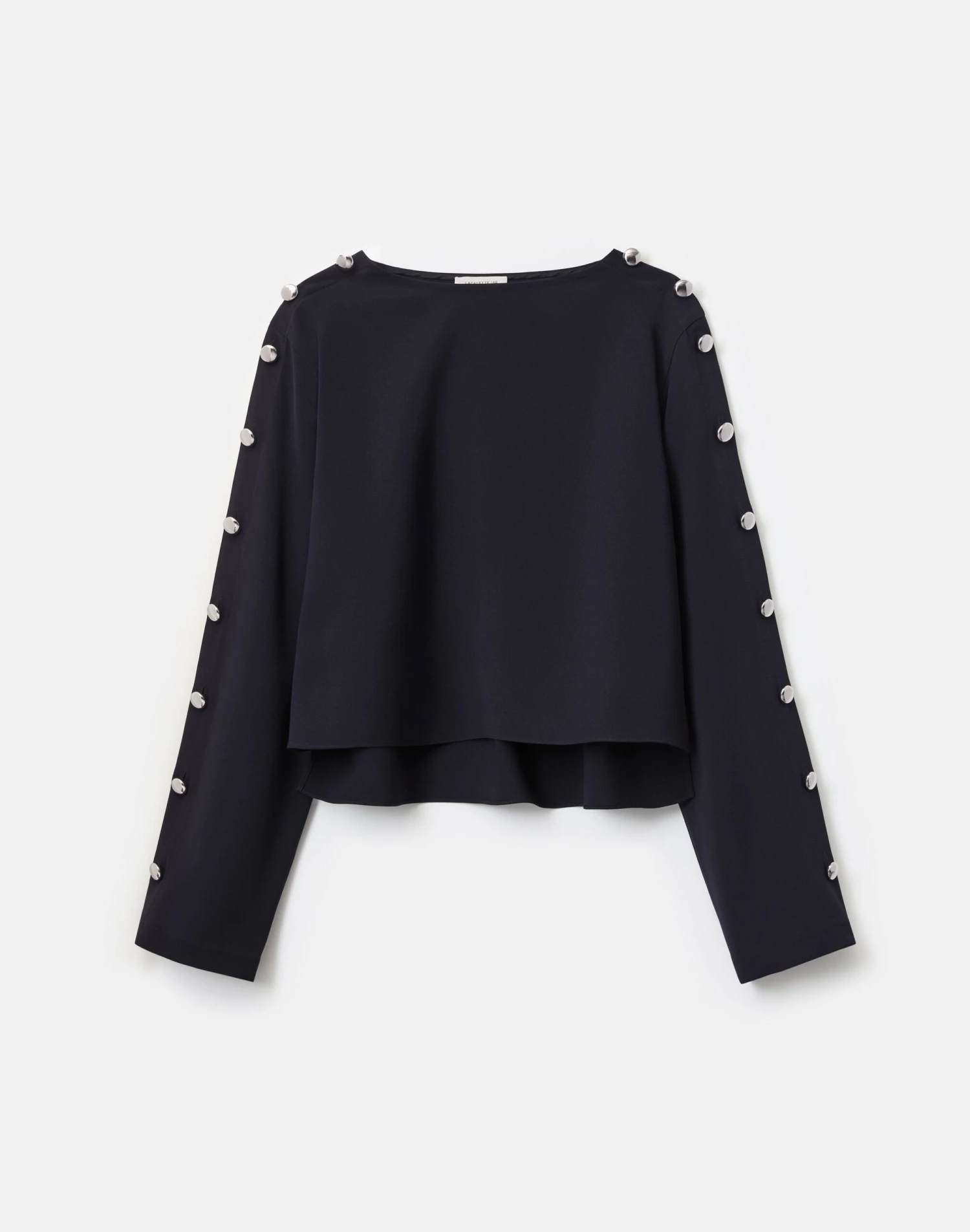 Responsible Finesse Crepe Button Sleeve Blouse 3 Responsible Finesse Crepe Button Sleeve Blouse