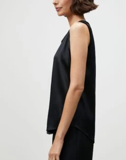 Silk Charmeuse Reversible Perla Blouse -Urban Chic Wear Store mbw19r 2629 black other