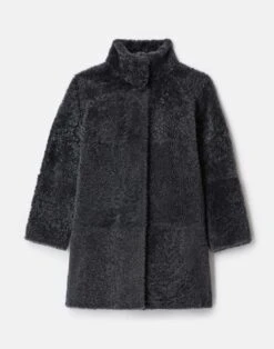 Wavy Shearling Reversible Coat