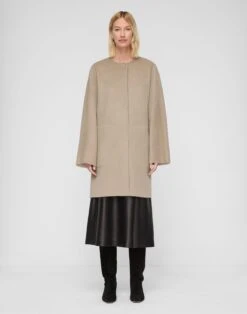 Two-Tone Cashmere Reversible Coat & Detachable Scarf -Urban Chic Wear Store mcc65h 8318 hickory oatmeal melange default3