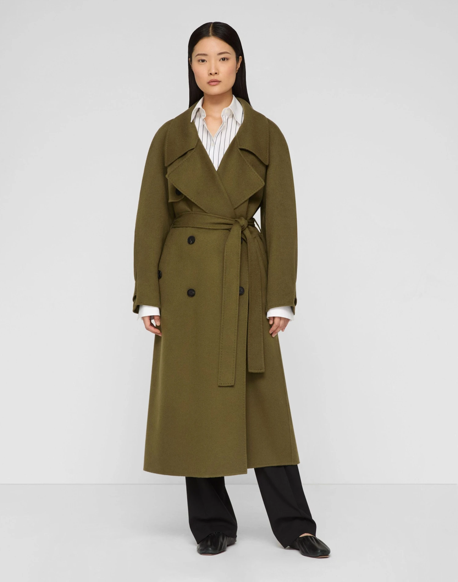 Cashmere Belted Oversized Trench Coat 4 Cashmere Belted Oversized Trench Coat - Image 2