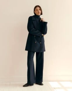 Camel Hair Double Breasted Peacoat -Urban Chic Wear Store mcc68h 1d39 ink elevated hover