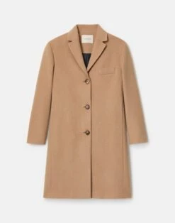 Camel Hair Three Button Coat