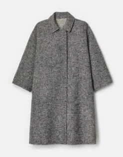Alpaca-Wool Double Face Reversible Oversized Coat