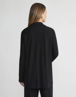 Matte Jersey Open Front Jacket -Urban Chic Wear Store mjbq5r j868 black back