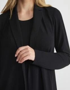 Matte Jersey Open Front Jacket -Urban Chic Wear Store mjbq5r j868 black detail