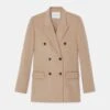 Camel Hair Double-Breasted Trinity Blazer -Urban Chic Wear Store mjcr9h 1d39 camel flat