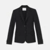 Responsible Stretch Wool Two Button Blazer -Urban Chic Wear Store mjdf7h 2a38 black flat