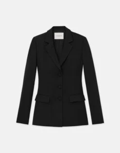 Responsible Finesse Crepe Three Button Blazer