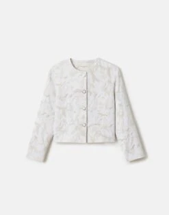 Speckled Glaze Jacquard Jacket