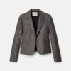 Pixelated Wool Twill Cropped Boyfriend Blazer 2 Pixelated Wool Twill Cropped Boyfriend Blazer -Urban Chic Wear Store mjdq8h 2c96 cinder multi flat