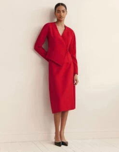 Organic Cotton Dobby Asymmetric Fitted Jacket -Urban Chic Wear Store mjdt5r 2d00 spark elevated hover