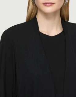 Matte Jersey V-Neck Belted Jacket 10 Matte Jersey V-Neck Belted Jacket -Urban Chic Wear Store mjdt6r j868 black detail