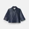 Lasercut Nappa Leather Cropped Jacket -Urban Chic Wear Store mjdu3e l485 lido blue flat