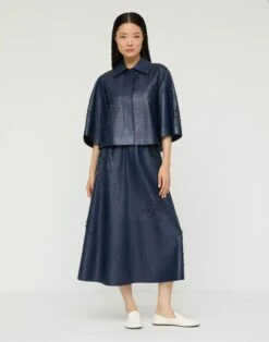 Lasercut Nappa Leather Cropped Jacket 10 Lasercut Nappa Leather Cropped Jacket -Urban Chic Wear Store mjdu3e l485 lido blue full