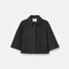 Wool-Cashmere Double Face Cropped Jacket -Urban Chic Wear Store mjdu3h 5423 graphite melange flat
