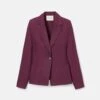 Organic Cotton Poplin Pintuck Back Jacket -Urban Chic Wear Store mjdu4h 1r48 violet ash flat
