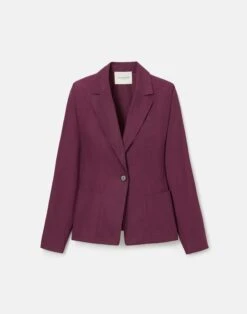 Organic Cotton Poplin Pintuck Back Jacket