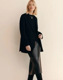 Wool-Cashmere Double Face Neapolitan Jacket -Urban Chic Wear Store mjdw1h 5423 black elevated priority hover