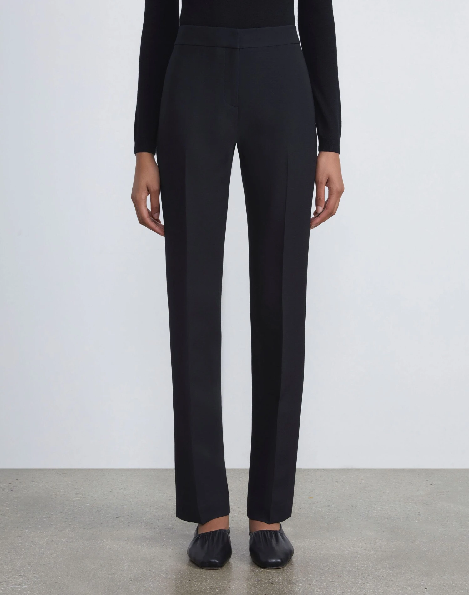 Wool-Silk Crepe Barrow Pant 4 Wool-Silk Crepe Barrow Pant - Image 2