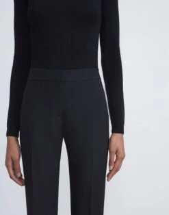 Wool-Silk Crepe Barrow Pant 9 Wool-Silk Crepe Barrow Pant -Urban Chic Wear Store mp703r 1u35 black detail