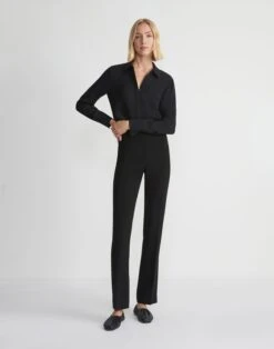 Finesse Crepe Barrow Pant -Urban Chic Wear Store mp703r 6147 black full