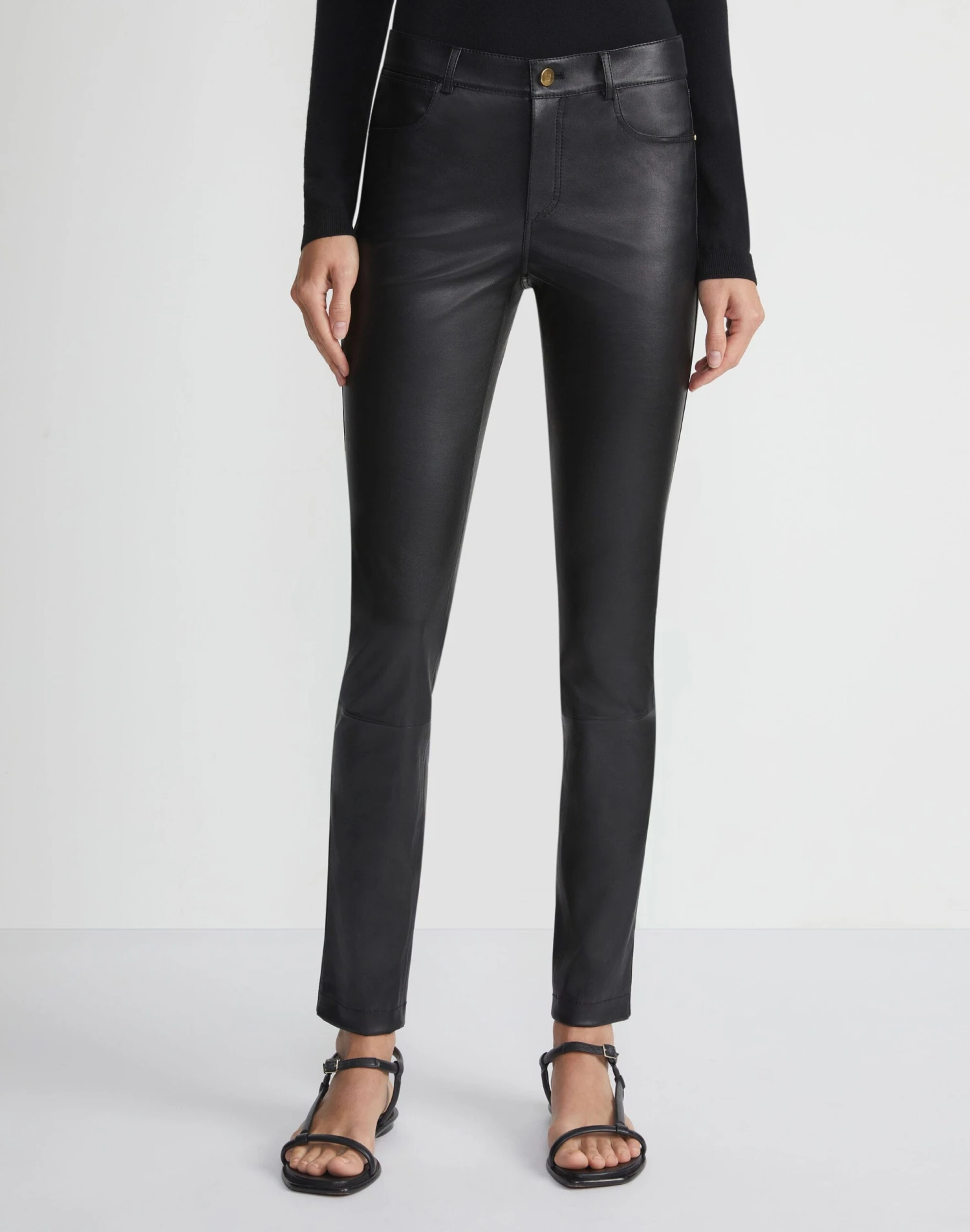 Silky Stretch Nappa Leather Mercer Pant 4 Silky Stretch Nappa Leather Mercer Pant - Image 2