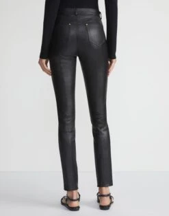 Silky Stretch Nappa Leather Mercer Pant 11 Silky Stretch Nappa Leather Mercer Pant -Urban Chic Wear Store mpa83r l034 black back 3