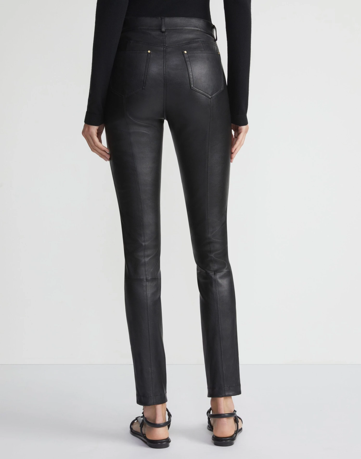Silky Stretch Nappa Leather Mercer Pant 7 Silky Stretch Nappa Leather Mercer Pant - Image 5