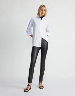Silky Stretch Nappa Leather Mercer Pant 10 Silky Stretch Nappa Leather Mercer Pant -Urban Chic Wear Store mpa83r l034 black elevated priority 1