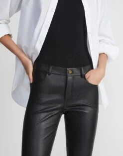 Silky Stretch Nappa Leather Mercer Pant 9 Silky Stretch Nappa Leather Mercer Pant -Urban Chic Wear Store mpa83r l034 black elevated 1